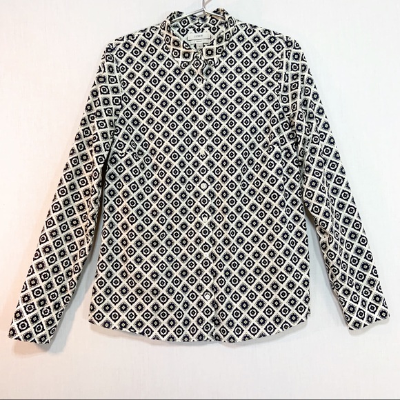 J. Crew Perfect Fit Foulard Print Button Up Shirt - Picture 4 of 8